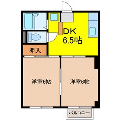 コスモハイツＶＩＬＬＡの物件間取画像